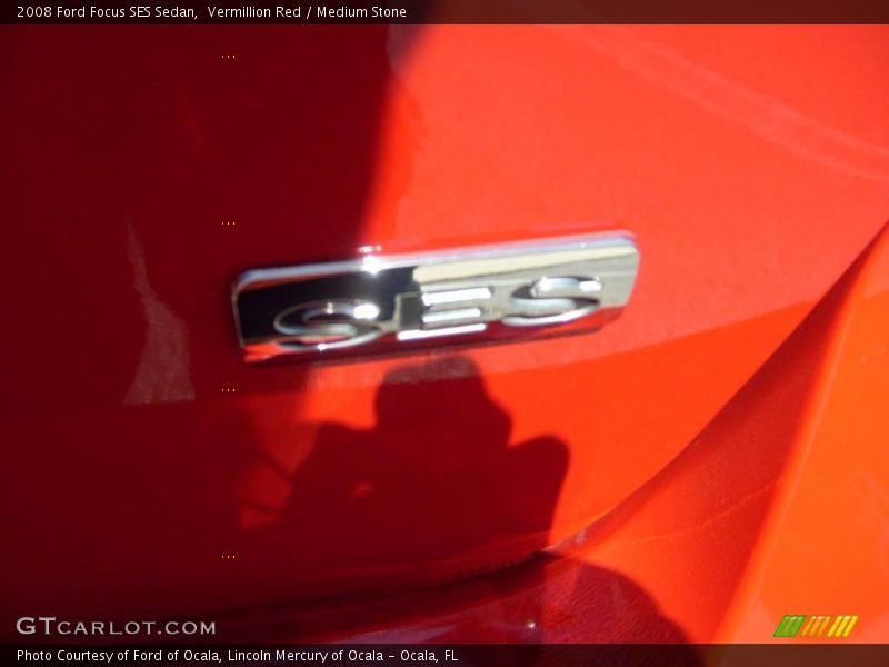 Vermillion Red / Medium Stone 2008 Ford Focus SES Sedan