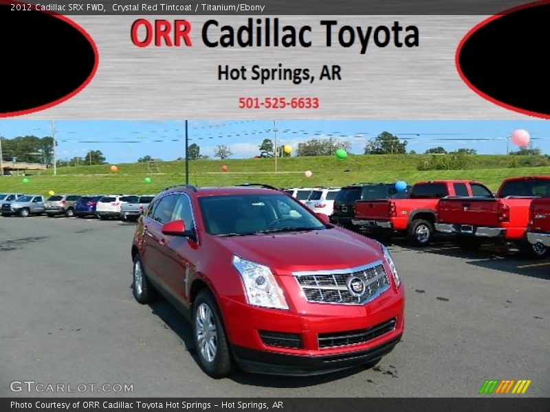 Crystal Red Tintcoat / Titanium/Ebony 2012 Cadillac SRX FWD