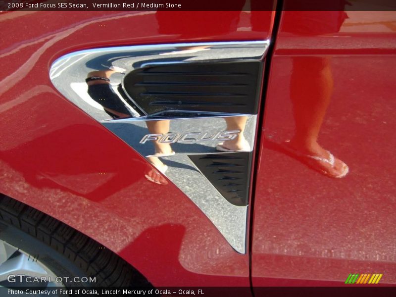 Vermillion Red / Medium Stone 2008 Ford Focus SES Sedan