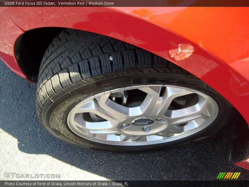 Vermillion Red / Medium Stone 2008 Ford Focus SES Sedan