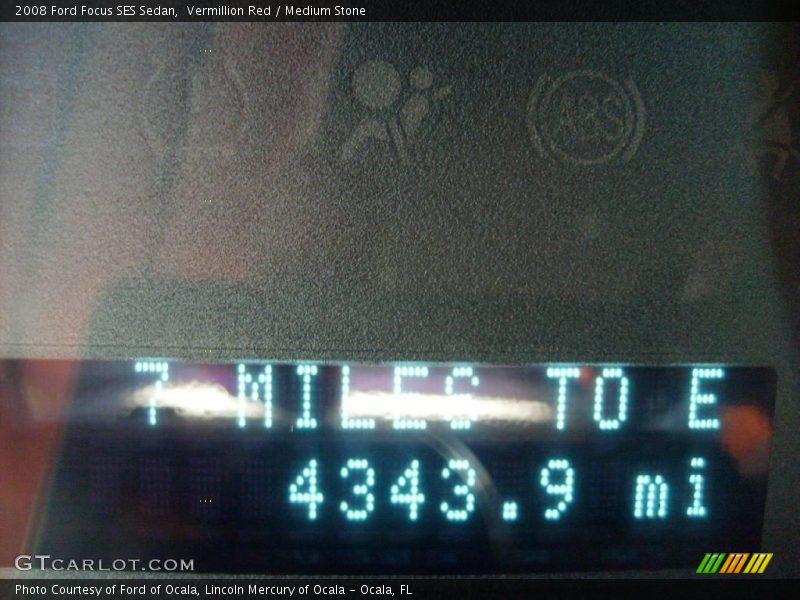 Vermillion Red / Medium Stone 2008 Ford Focus SES Sedan