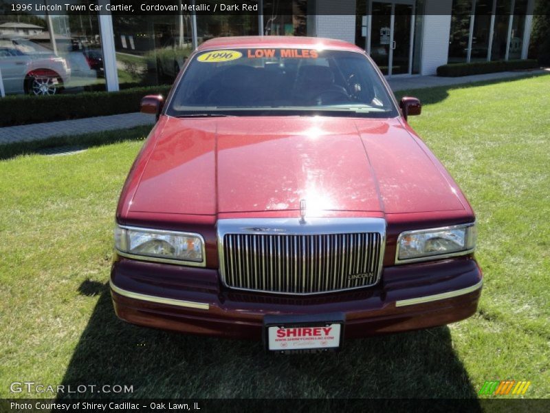 Cordovan Metallic / Dark Red 1996 Lincoln Town Car Cartier