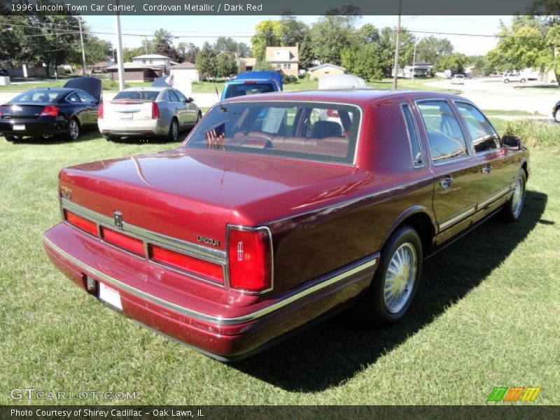 Cordovan Metallic / Dark Red 1996 Lincoln Town Car Cartier