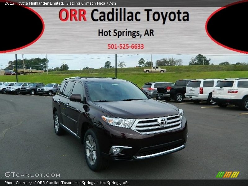 Sizzling Crimson Mica / Ash 2013 Toyota Highlander Limited