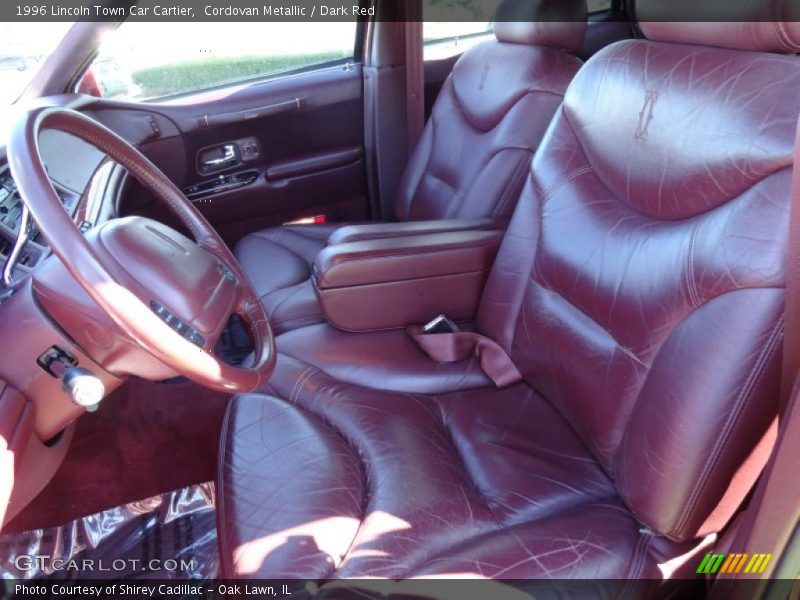  1996 Town Car Cartier Dark Red Interior