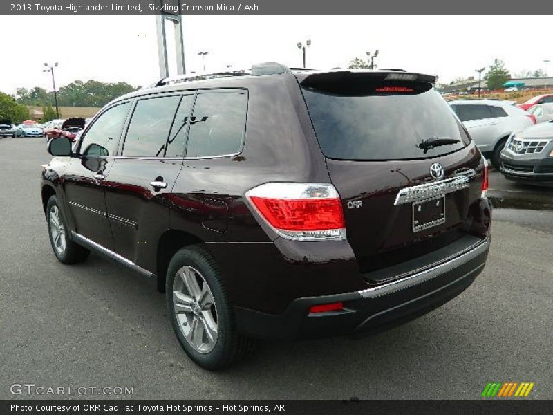 Sizzling Crimson Mica / Ash 2013 Toyota Highlander Limited