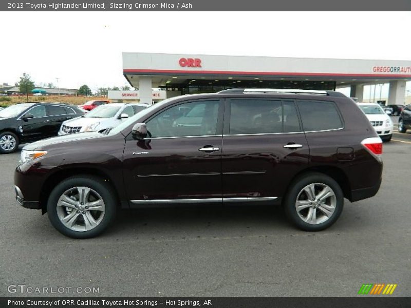Sizzling Crimson Mica / Ash 2013 Toyota Highlander Limited