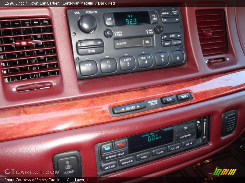 Audio System of 1996 Town Car Cartier