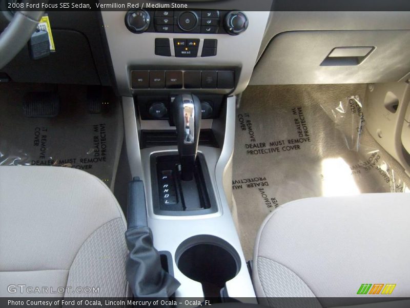 Vermillion Red / Medium Stone 2008 Ford Focus SES Sedan
