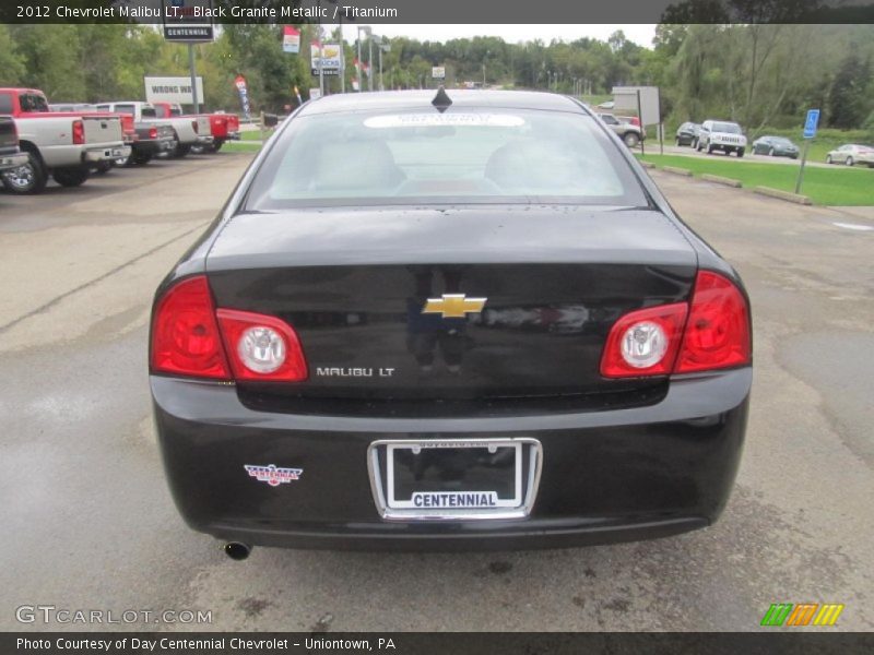 Black Granite Metallic / Titanium 2012 Chevrolet Malibu LT