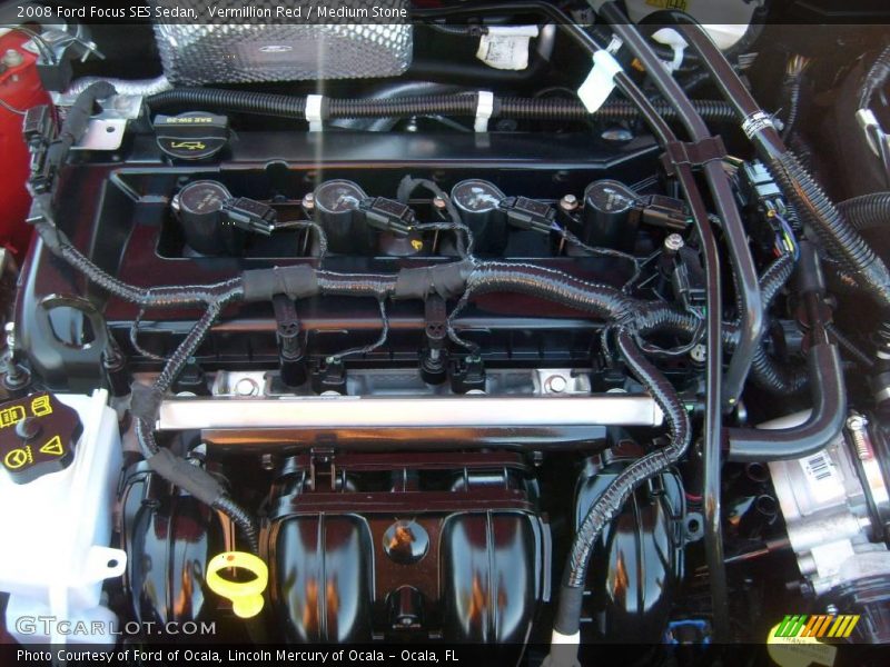 Vermillion Red / Medium Stone 2008 Ford Focus SES Sedan