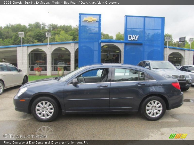 Modern Blue Pearl / Dark Khaki/Light Graystone 2008 Chrysler Sebring LX Sedan