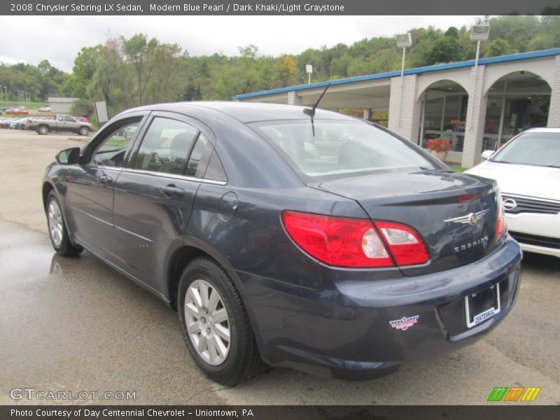 Modern Blue Pearl / Dark Khaki/Light Graystone 2008 Chrysler Sebring LX Sedan