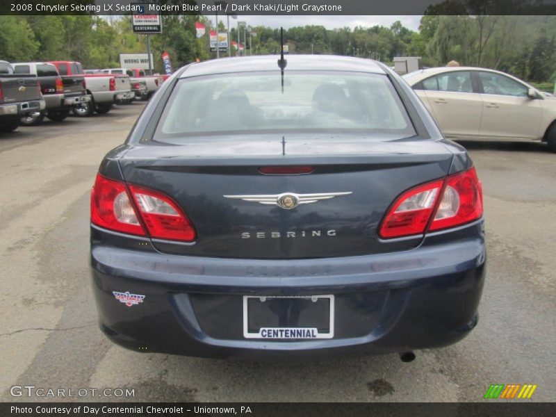 Modern Blue Pearl / Dark Khaki/Light Graystone 2008 Chrysler Sebring LX Sedan