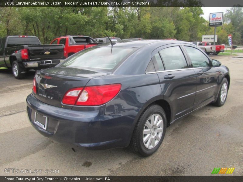 Modern Blue Pearl / Dark Khaki/Light Graystone 2008 Chrysler Sebring LX Sedan