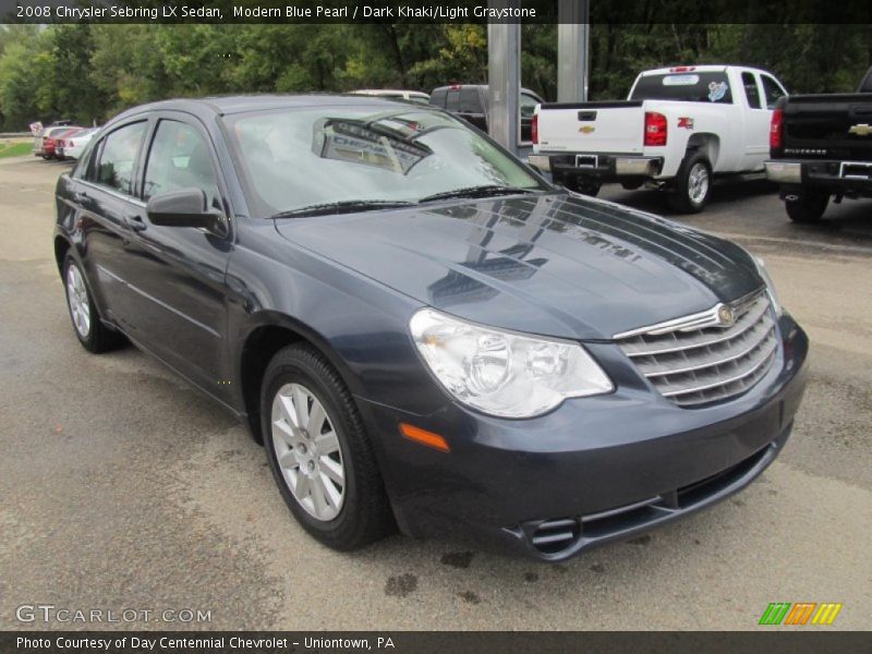 Modern Blue Pearl / Dark Khaki/Light Graystone 2008 Chrysler Sebring LX Sedan