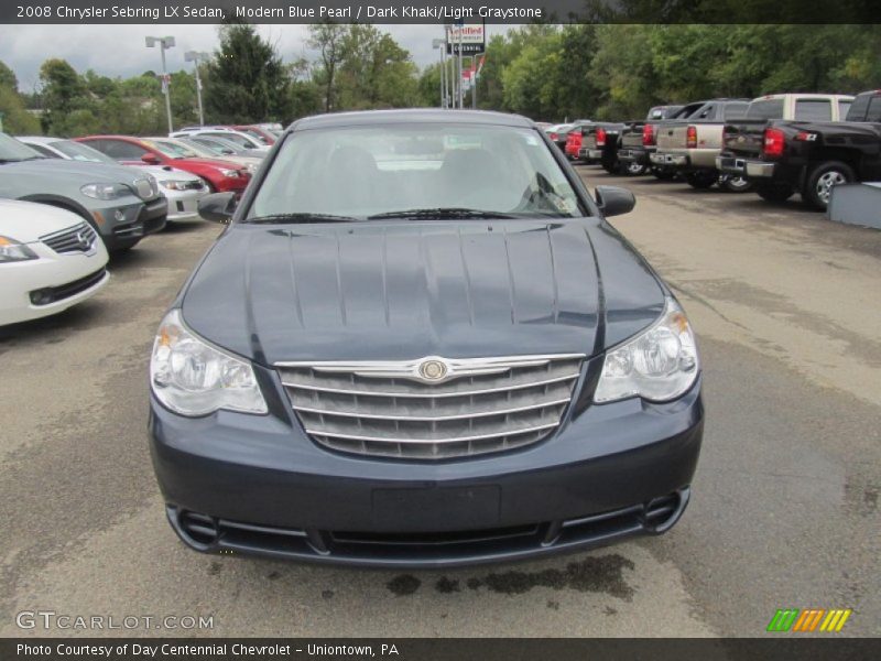 Modern Blue Pearl / Dark Khaki/Light Graystone 2008 Chrysler Sebring LX Sedan