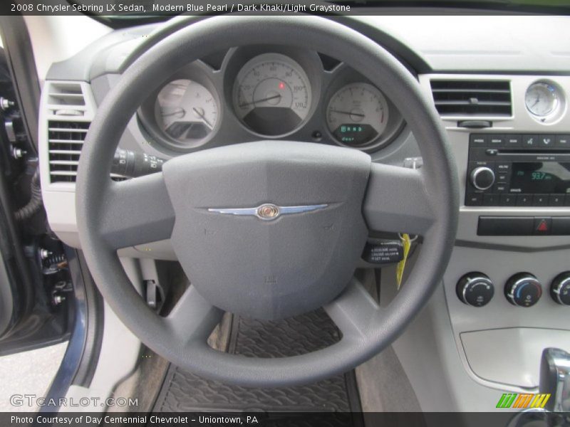 Modern Blue Pearl / Dark Khaki/Light Graystone 2008 Chrysler Sebring LX Sedan