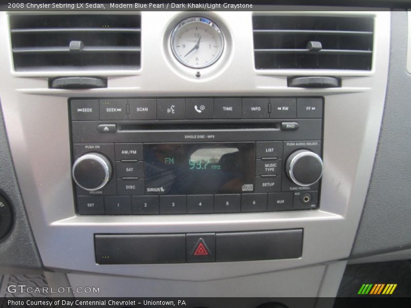 Modern Blue Pearl / Dark Khaki/Light Graystone 2008 Chrysler Sebring LX Sedan