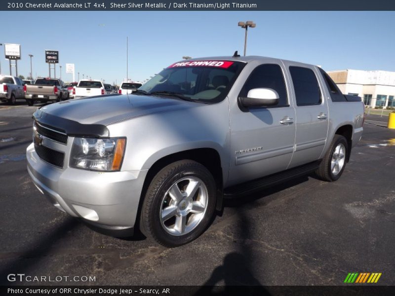 Sheer Silver Metallic / Dark Titanium/Light Titanium 2010 Chevrolet Avalanche LT 4x4