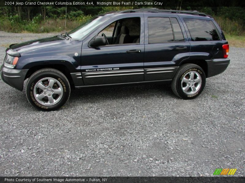 Midnight Blue Pearl / Dark Slate Gray 2004 Jeep Grand Cherokee Columbia Edition 4x4