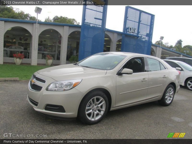 Champagne Silver Metallic / Jet Black 2013 Chevrolet Malibu LT