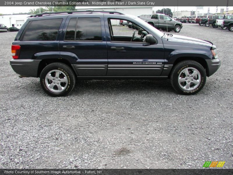 Midnight Blue Pearl / Dark Slate Gray 2004 Jeep Grand Cherokee Columbia Edition 4x4
