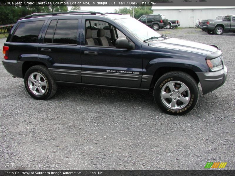 Midnight Blue Pearl / Dark Slate Gray 2004 Jeep Grand Cherokee Columbia Edition 4x4