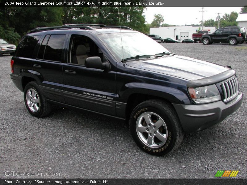 Midnight Blue Pearl / Dark Slate Gray 2004 Jeep Grand Cherokee Columbia Edition 4x4