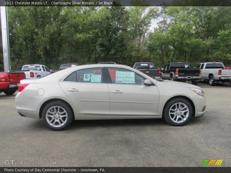 Champagne Silver Metallic / Jet Black 2013 Chevrolet Malibu LT