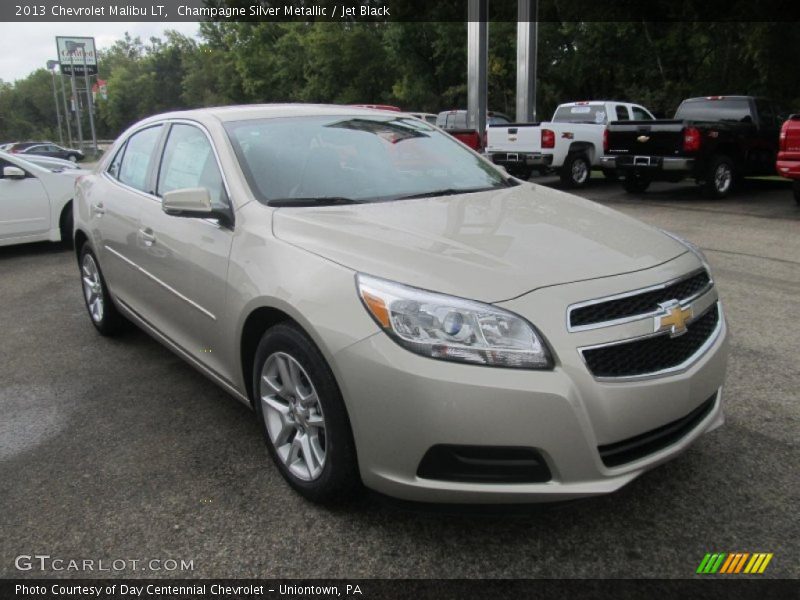Champagne Silver Metallic / Jet Black 2013 Chevrolet Malibu LT