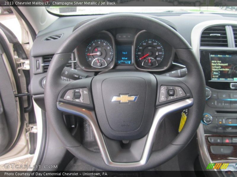 Champagne Silver Metallic / Jet Black 2013 Chevrolet Malibu LT