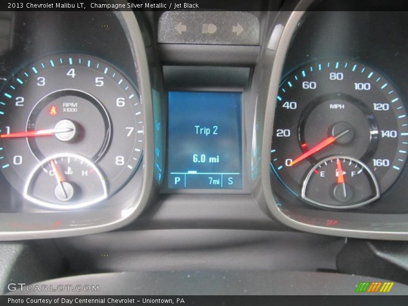 Champagne Silver Metallic / Jet Black 2013 Chevrolet Malibu LT