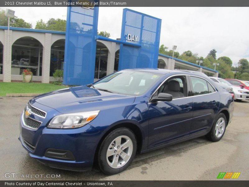 Blue Topaz Metallic / Jet Black/Titanium 2013 Chevrolet Malibu LS
