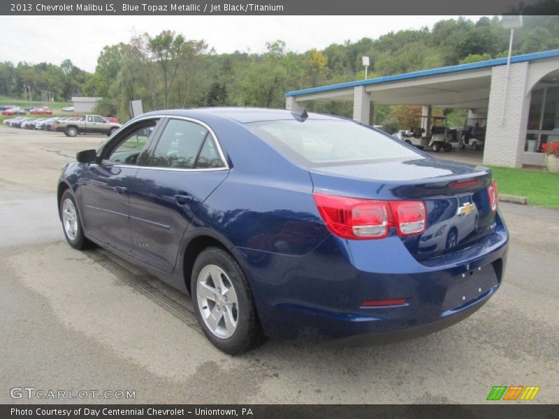 Blue Topaz Metallic / Jet Black/Titanium 2013 Chevrolet Malibu LS