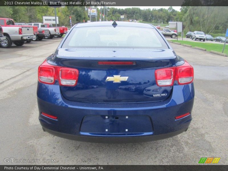 Blue Topaz Metallic / Jet Black/Titanium 2013 Chevrolet Malibu LS