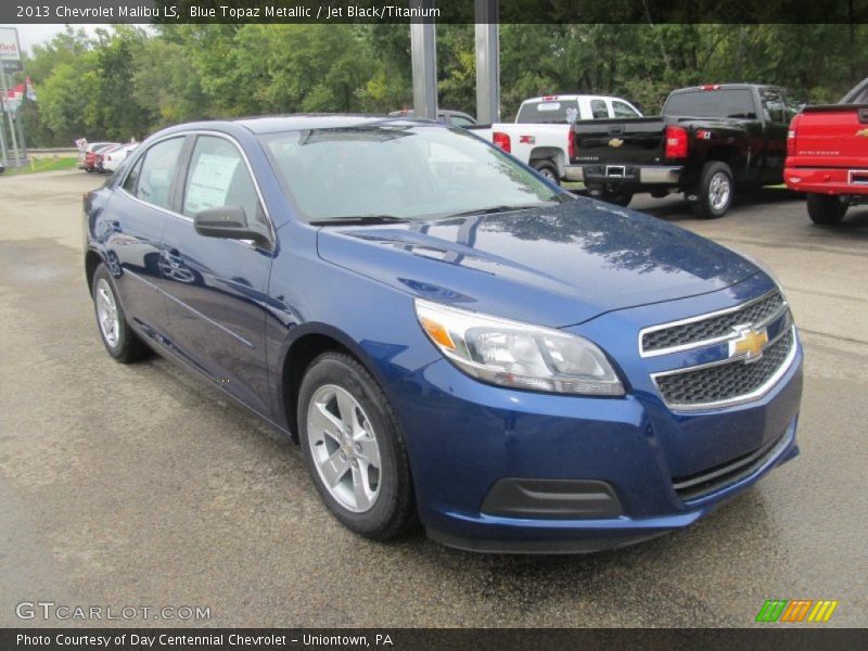 Blue Topaz Metallic / Jet Black/Titanium 2013 Chevrolet Malibu LS