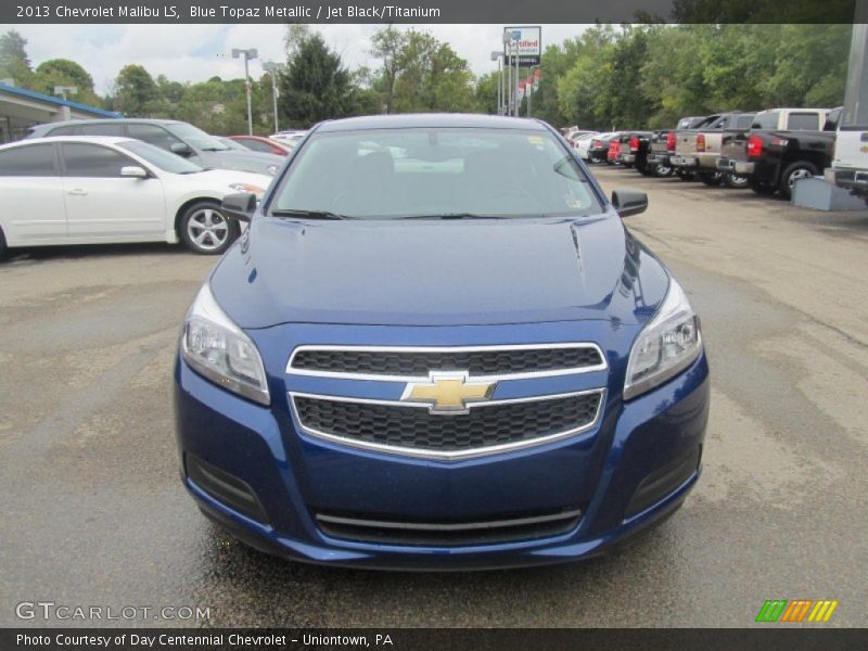 Blue Topaz Metallic / Jet Black/Titanium 2013 Chevrolet Malibu LS