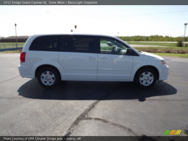 Stone White / Black/Light Graystone 2013 Dodge Grand Caravan SE