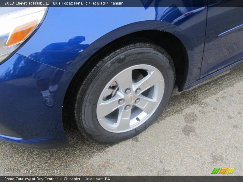 Blue Topaz Metallic / Jet Black/Titanium 2013 Chevrolet Malibu LS