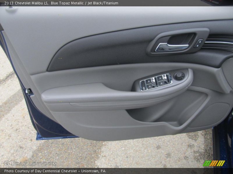 Blue Topaz Metallic / Jet Black/Titanium 2013 Chevrolet Malibu LS