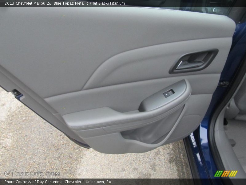Blue Topaz Metallic / Jet Black/Titanium 2013 Chevrolet Malibu LS