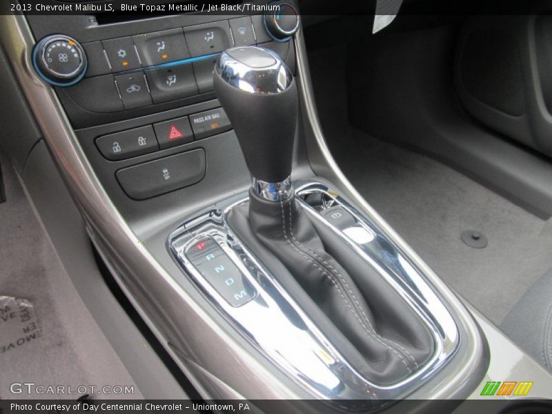 Blue Topaz Metallic / Jet Black/Titanium 2013 Chevrolet Malibu LS