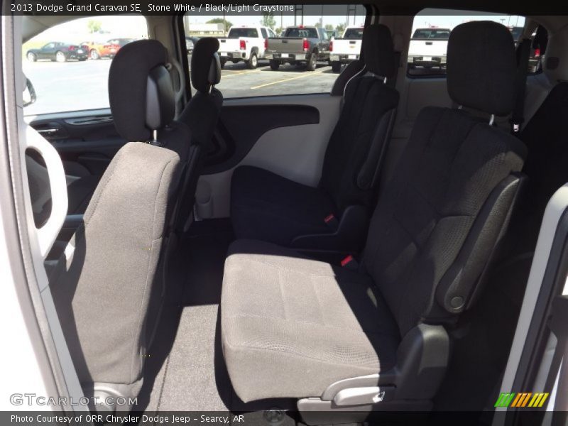 Stone White / Black/Light Graystone 2013 Dodge Grand Caravan SE