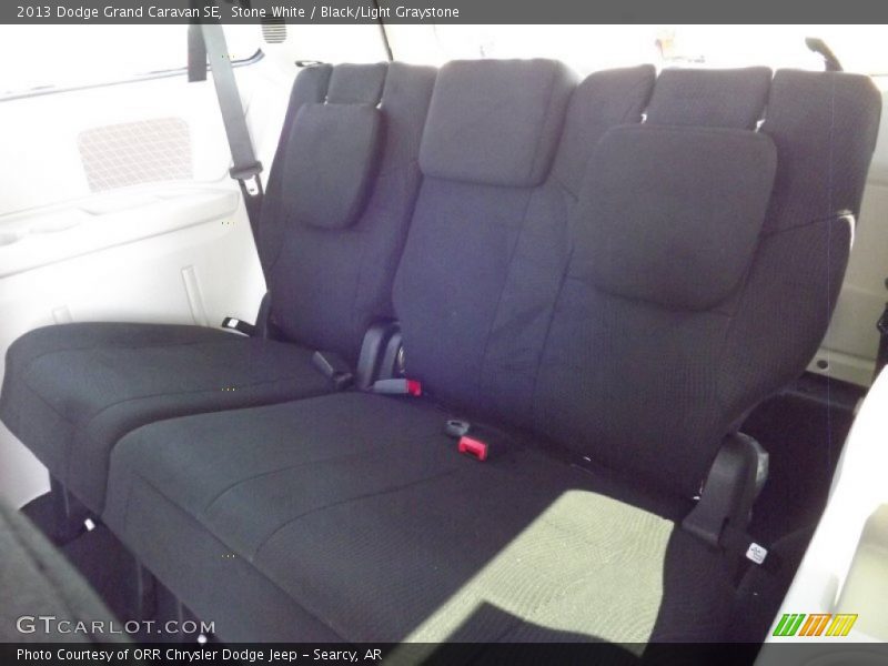Stone White / Black/Light Graystone 2013 Dodge Grand Caravan SE
