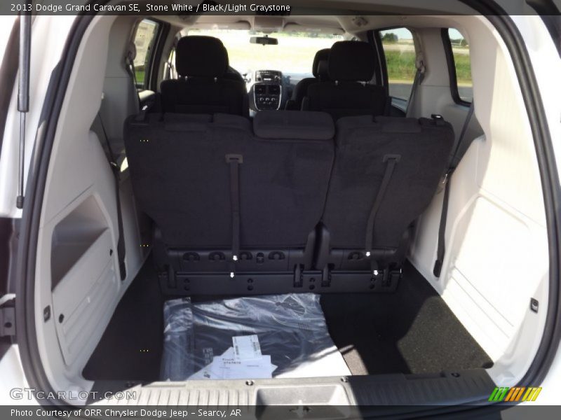 Stone White / Black/Light Graystone 2013 Dodge Grand Caravan SE