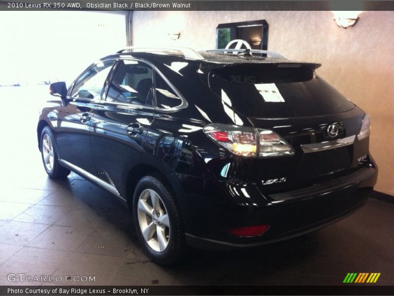 Obsidian Black / Black/Brown Walnut 2010 Lexus RX 350 AWD