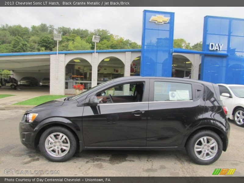 Black Granite Metallic / Jet Black/Brick 2013 Chevrolet Sonic LT Hatch