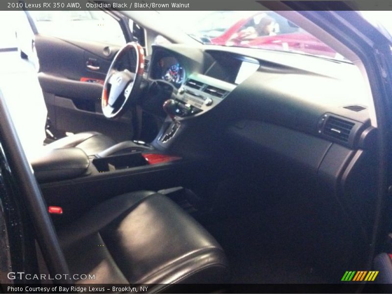 Obsidian Black / Black/Brown Walnut 2010 Lexus RX 350 AWD