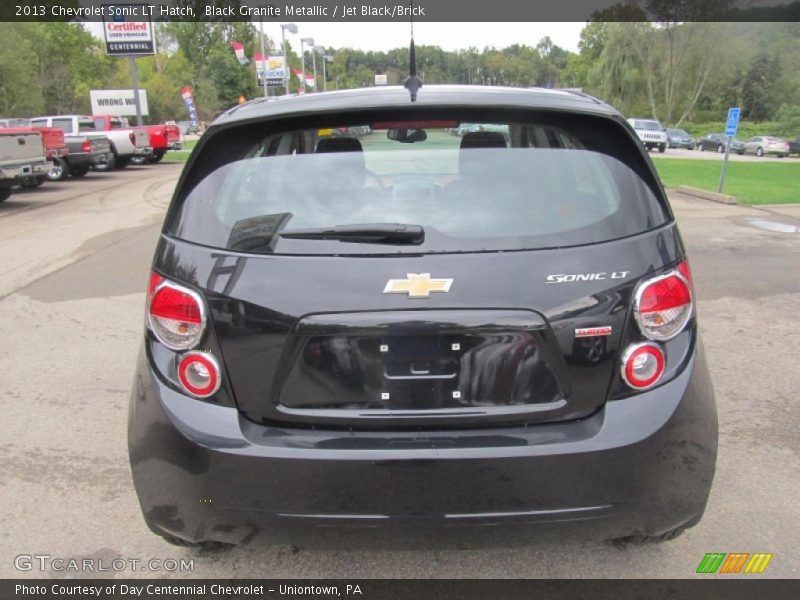 Black Granite Metallic / Jet Black/Brick 2013 Chevrolet Sonic LT Hatch